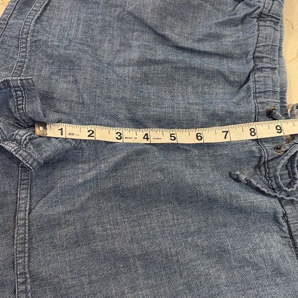 J.Crew chambray drawstring shorts SZ Medium - Picture 7 of 8